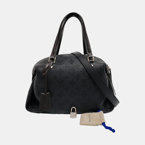 ASTERIA Monogram Calfskin Black