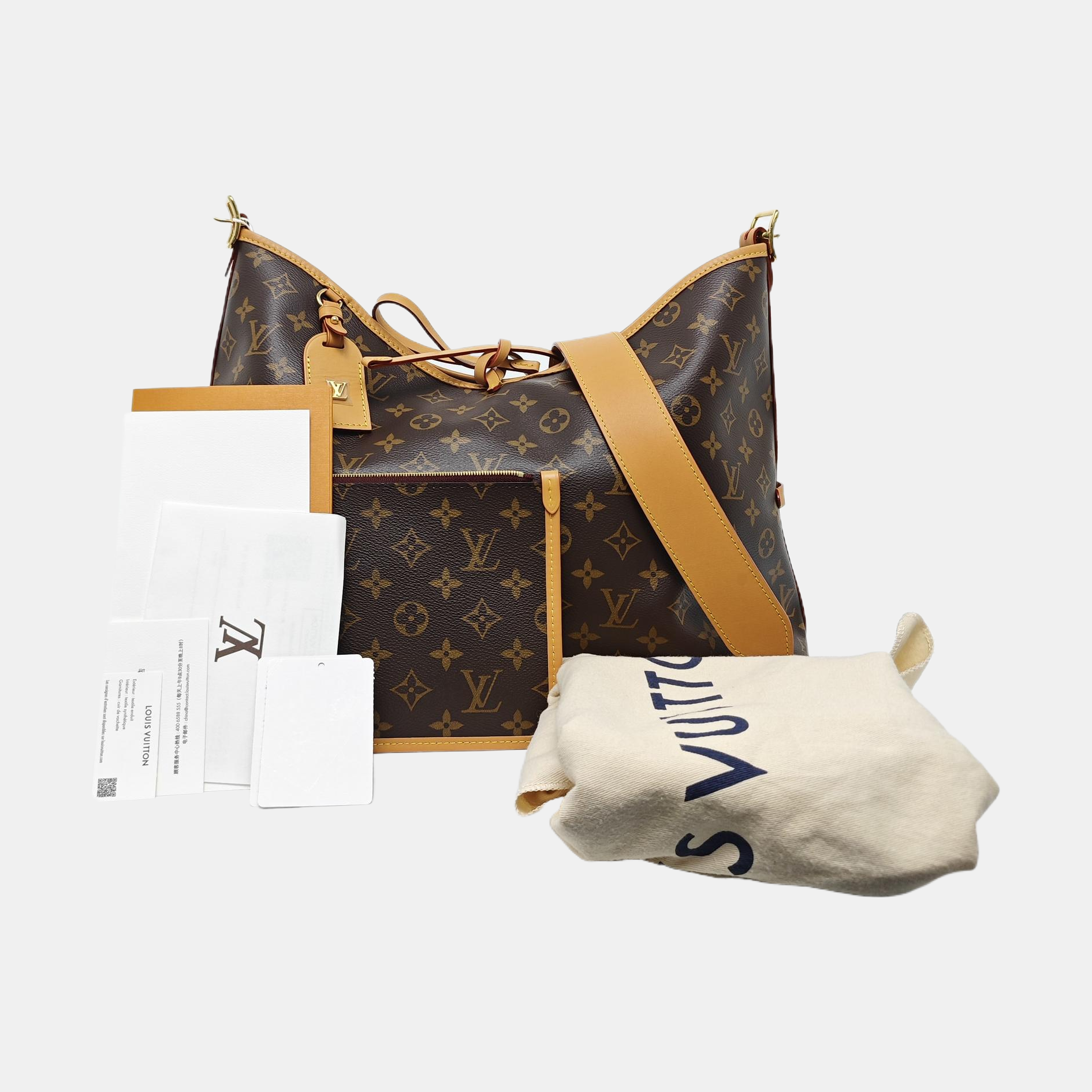 CARRYALL MM Monogram Coated Canvas Brown
