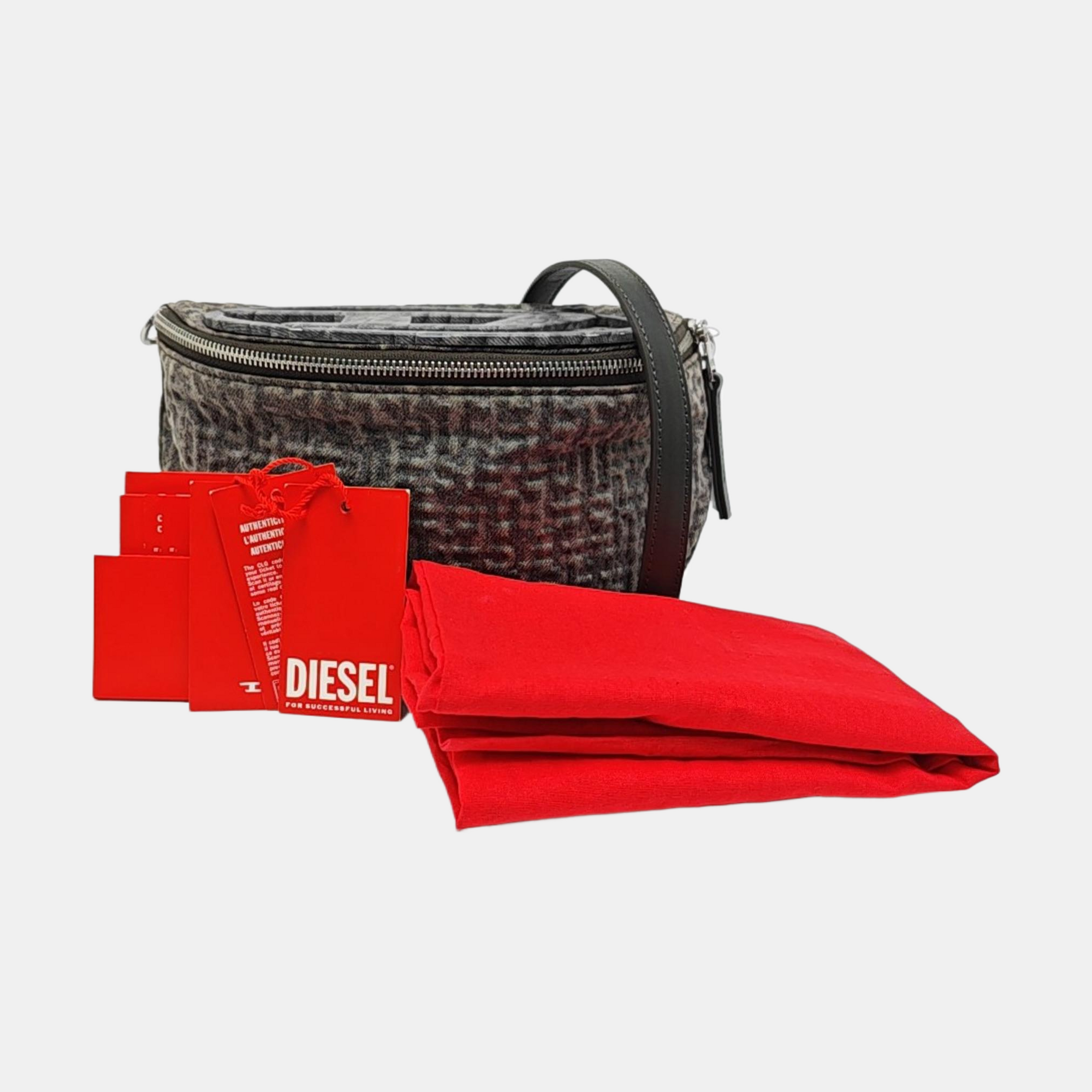 Fabric Shoulder Bag Mini Gray