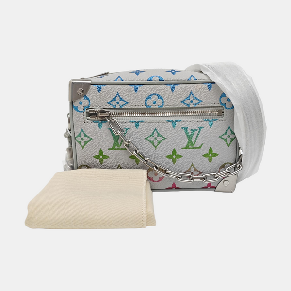 SOFT TRUNK Mini Monogram Coated Canvas White