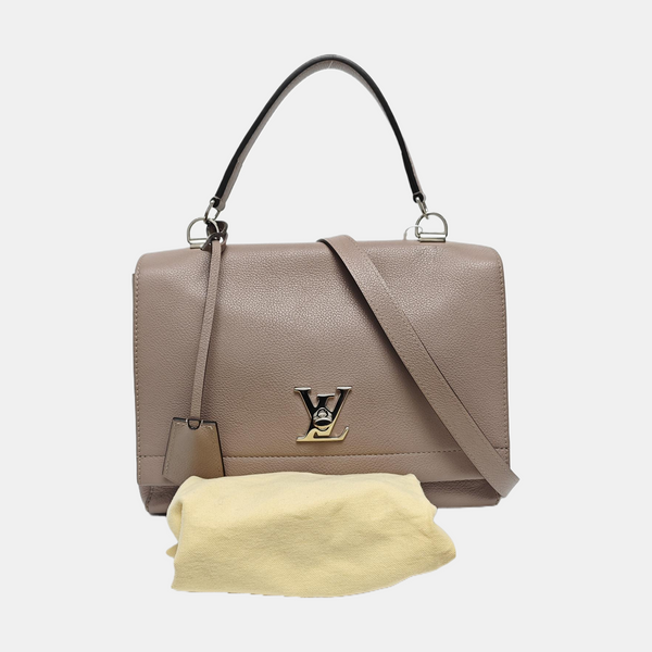Authenticated pre-owned  LOCKME Calfskin Gray - Shoulder Bag at Looply