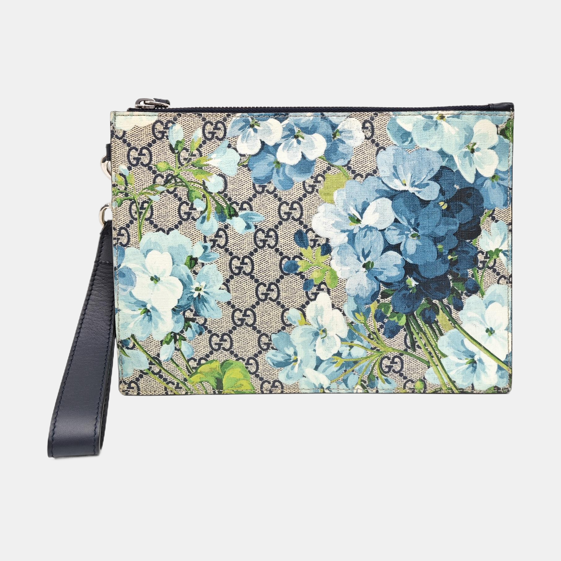 GG Blooms Monogram Coated Canvas Beige