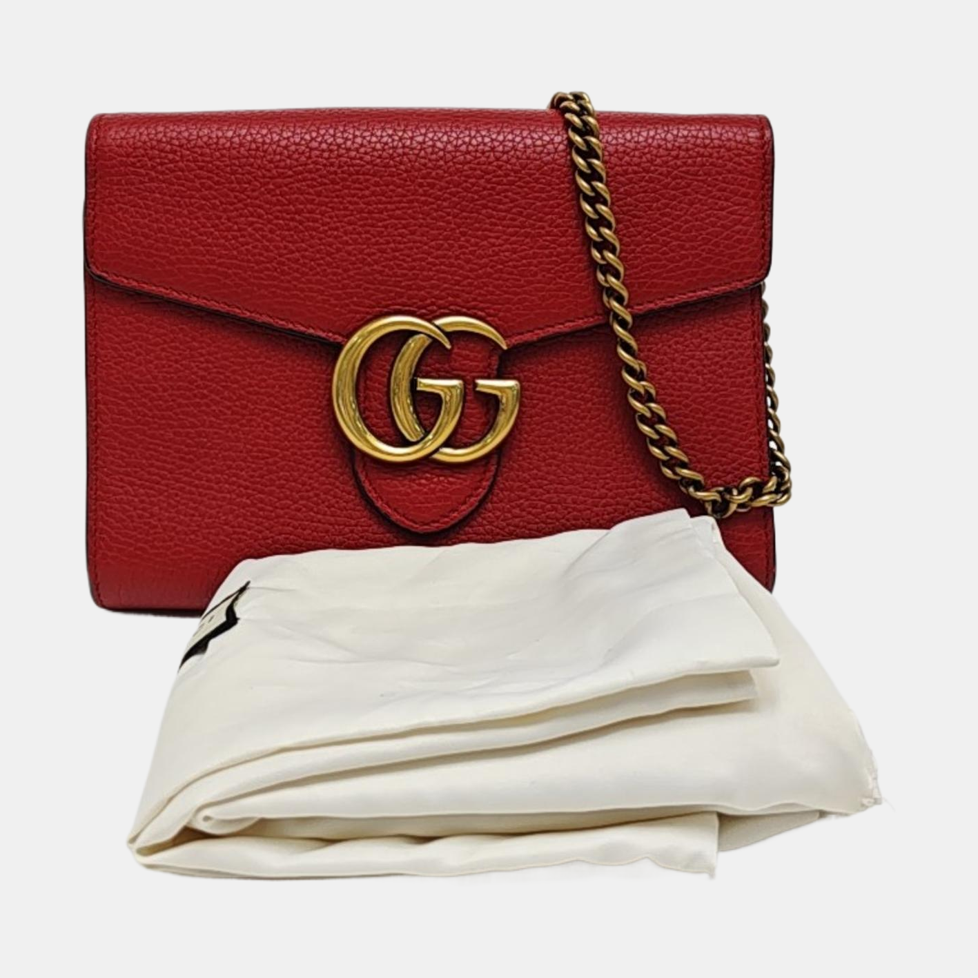 GG Marmont Mini Calfskin Red