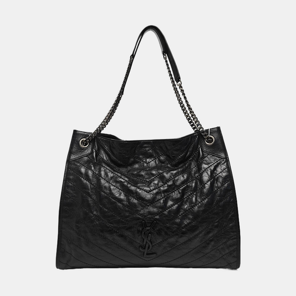 NIKI Quilted Calfskin Gray