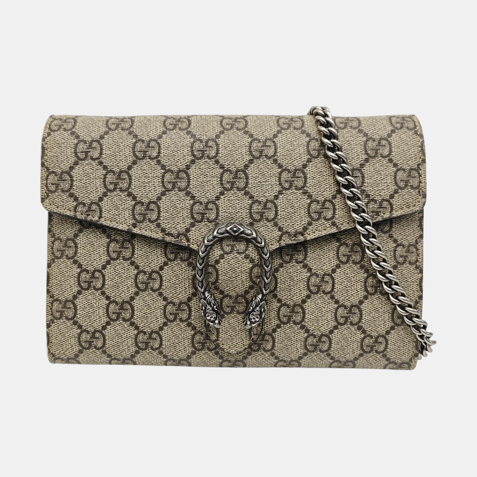 Dionysus Mini Monogram Coated Canvas Black