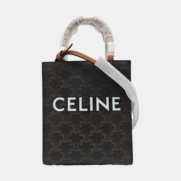 CABAS CELINE Mini Coated Canvas Brown
