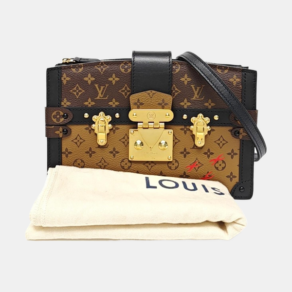 TRUNK Monogram Coated Canvas Brown