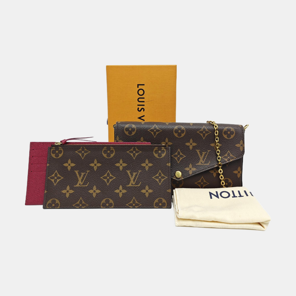 FÉLICIE Monogram Coated Canvas Brown