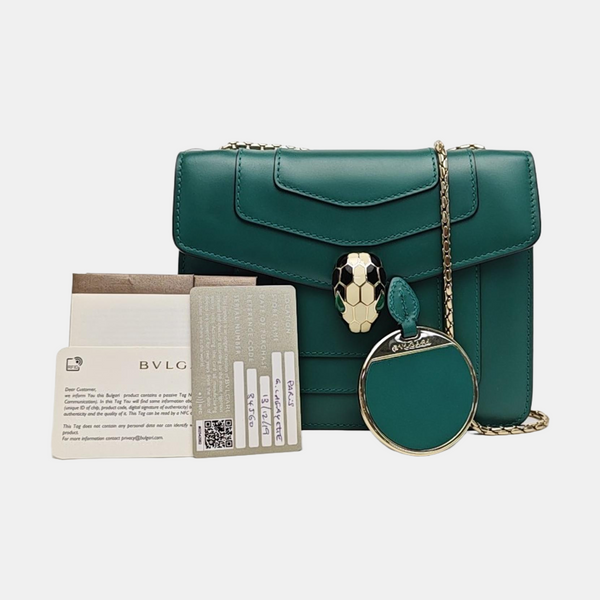 SERPENTI FOREVER Small Calfskin Green