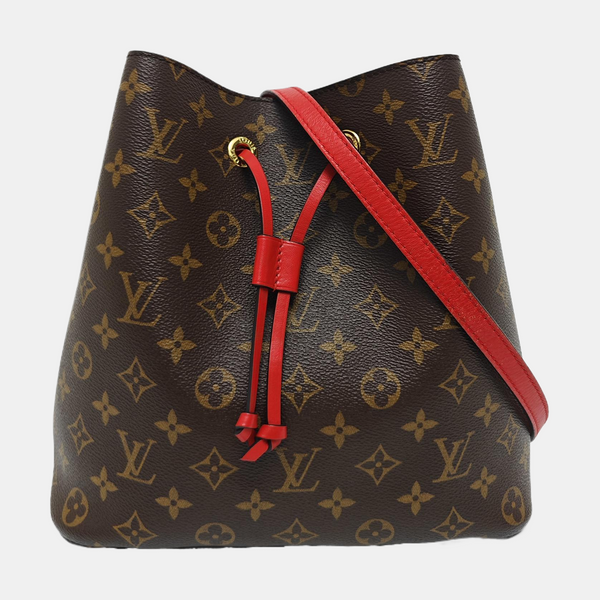 NÉONOÉ MM Monogram Coated Canvas Brown