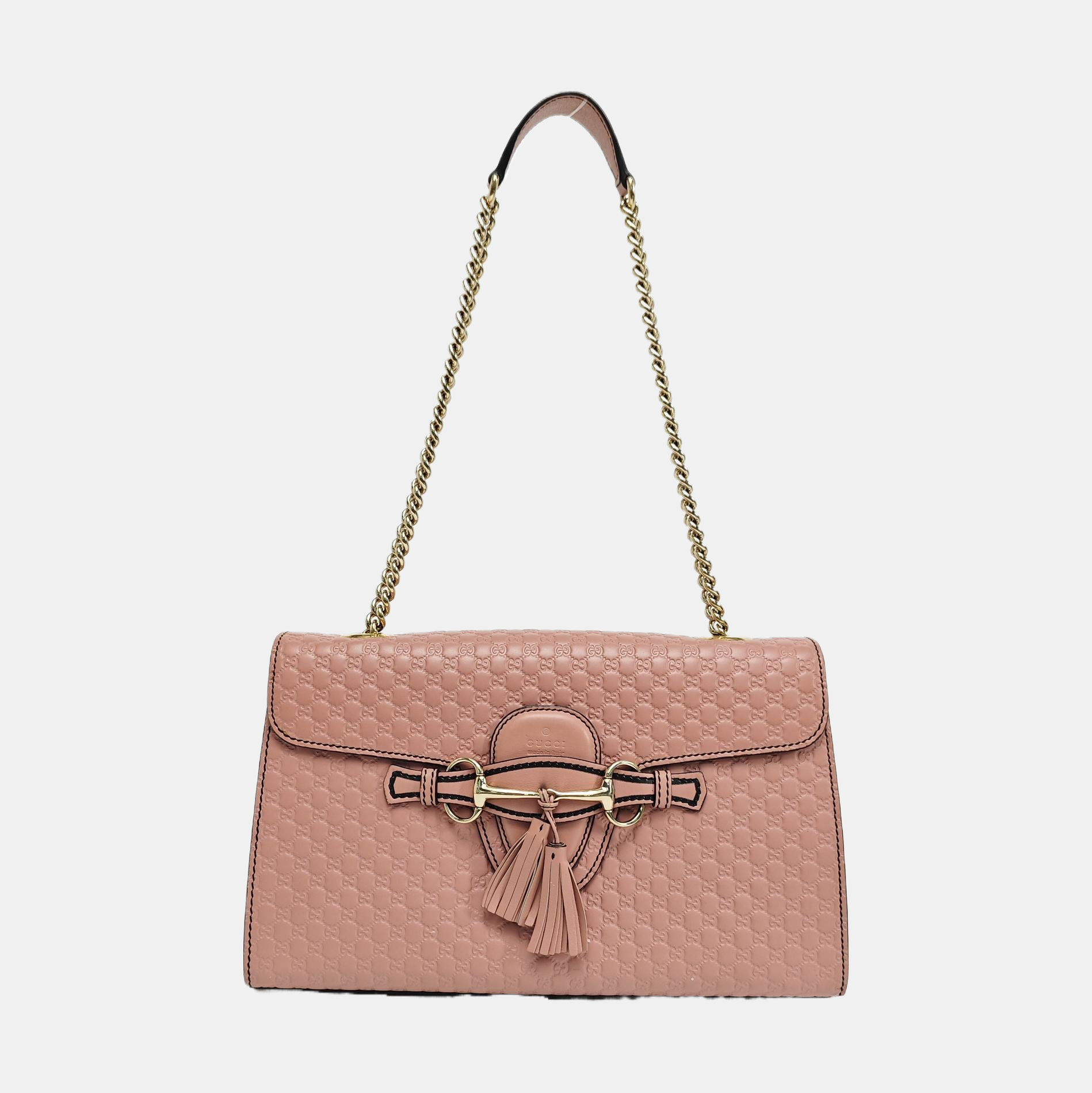 Emily Chain Monogram Calfskin Pink