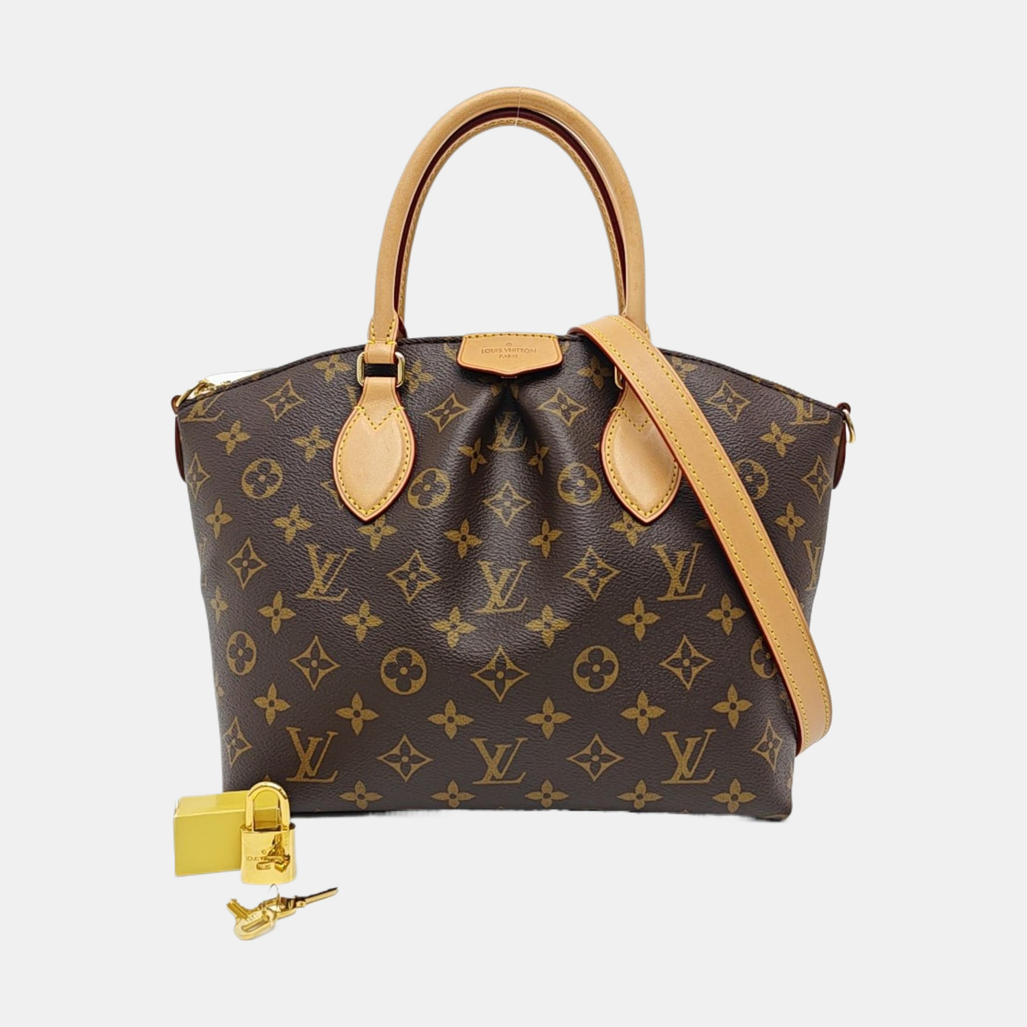 BOETIE PM Monogram Coated Canvas Brown
