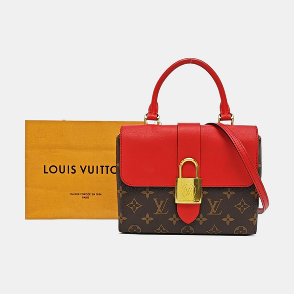 LOCKY BB Monogram Coated Canvas Red