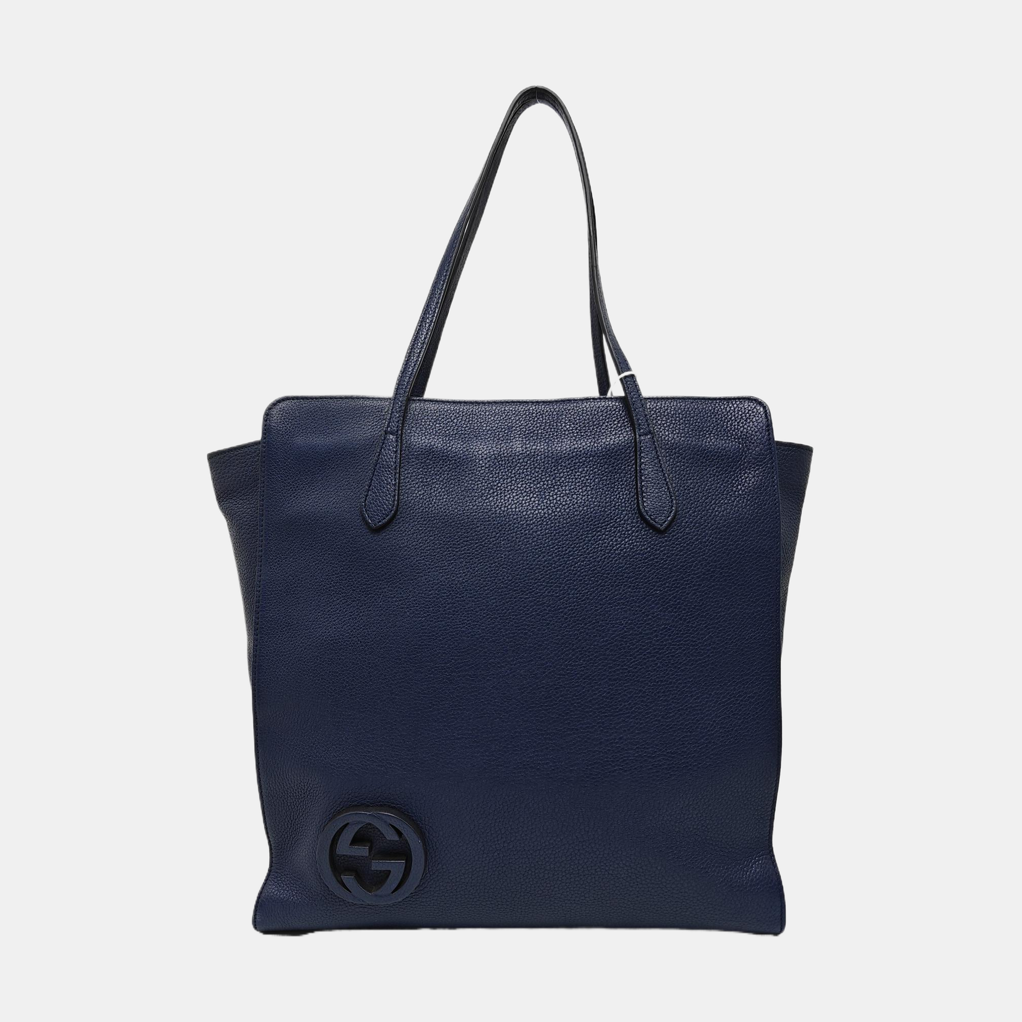 Calfskin Shoulder Bag Blue