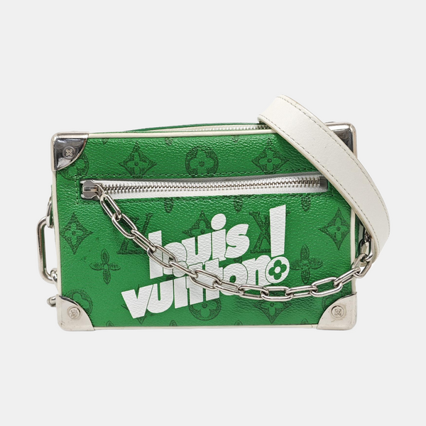 SOFT TRUNK Mini Monogram Coated Canvas Green
