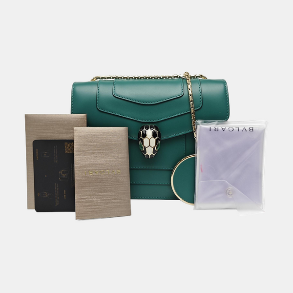 SERPENTI FOREVER Small Calfskin Green