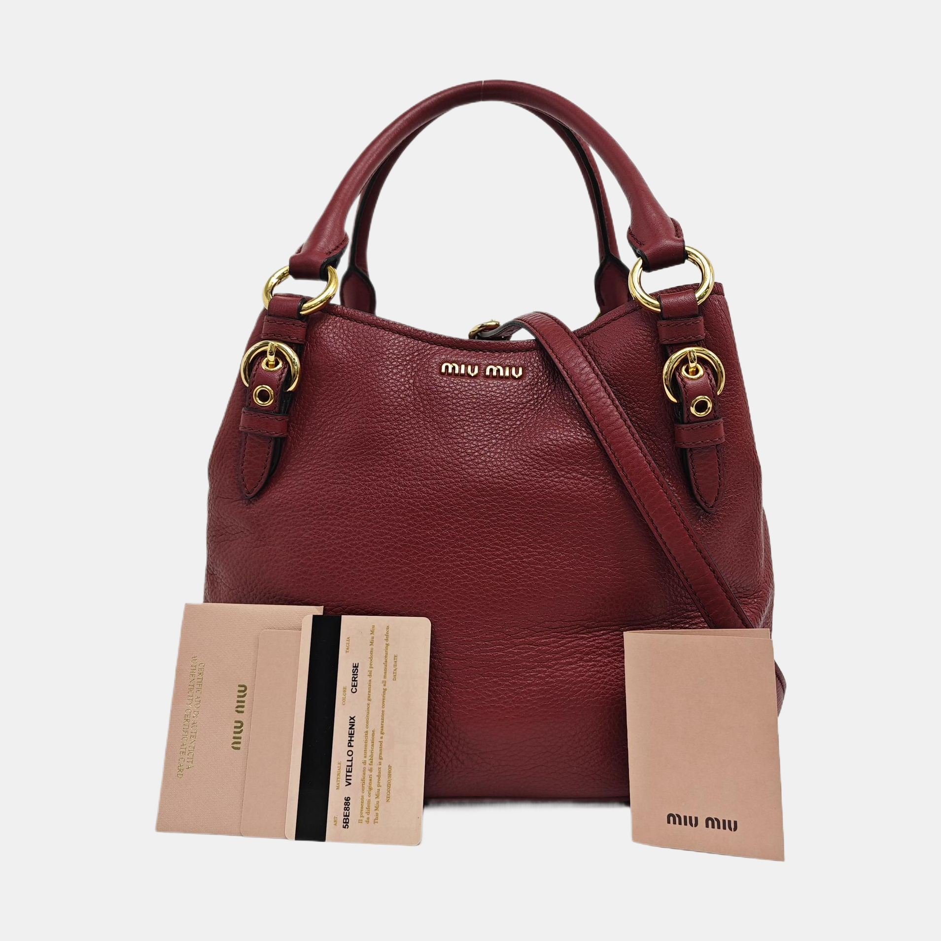 Bow Small Leather Beige