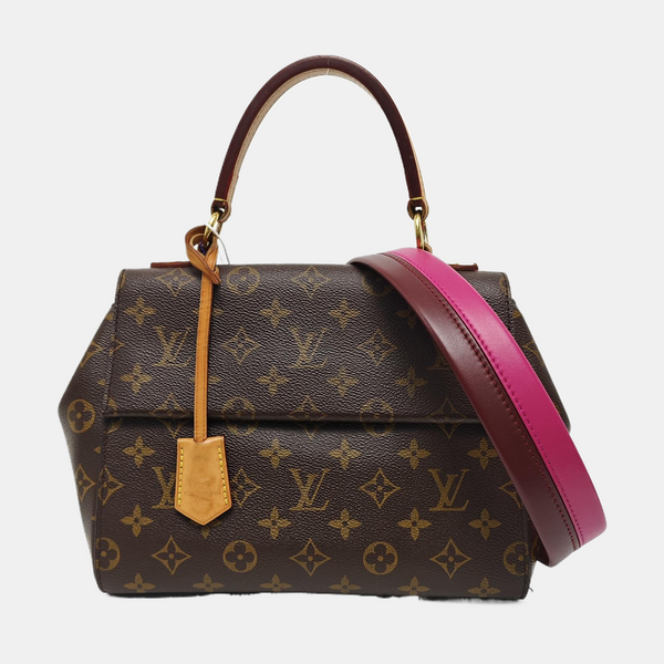 CLUNY PM Monogram Coated Canvas Brown