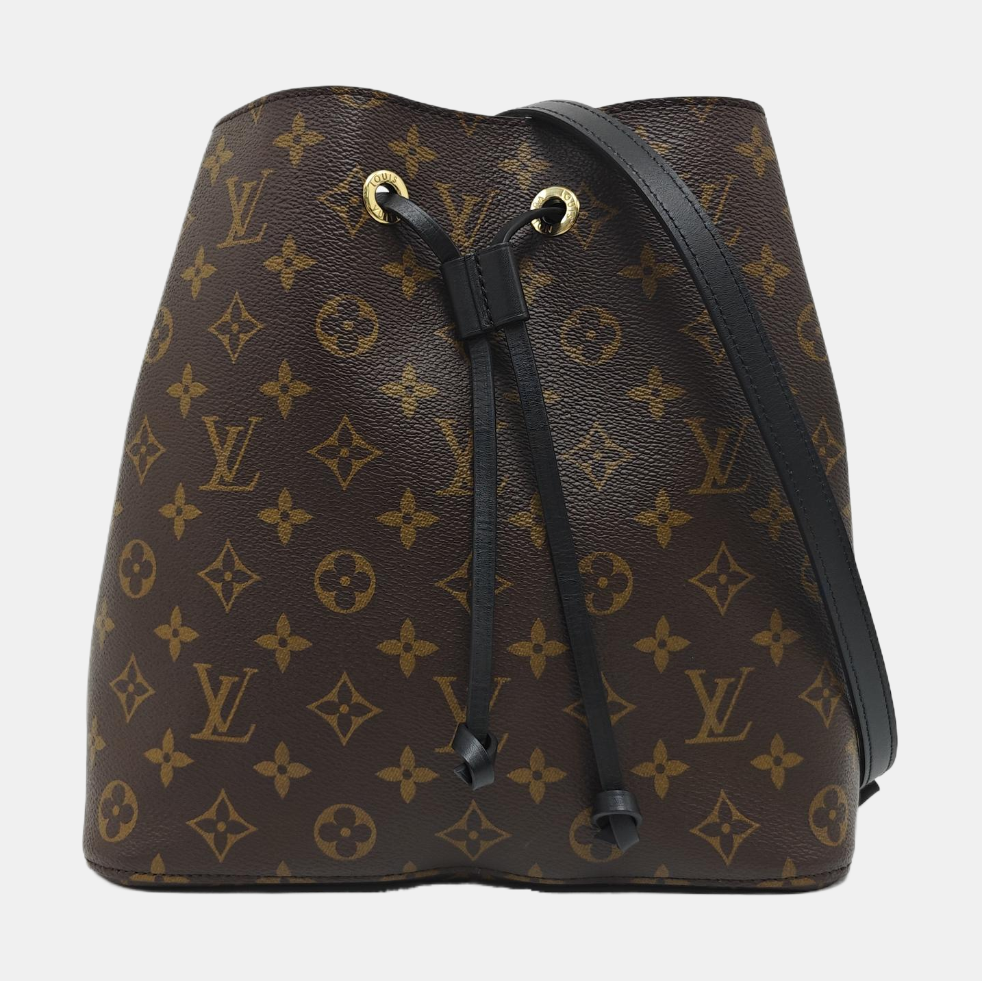 NÉONOÉ MM Monogram Coated Canvas Brown