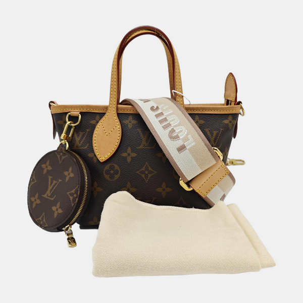 NEVERFULL BB Monogram Coated Canvas Brown