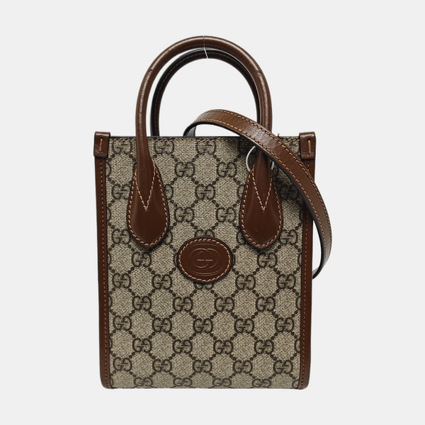 Retro Mini Monogram Coated Canvas Beige