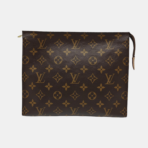 TOILET POCKET 26 Monogram Coated Canvas Brown