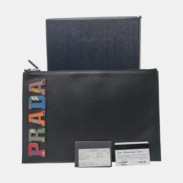 Calfskin Clutch Black