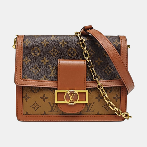 DAUPHINE MM Monogram Coated Canvas Brown