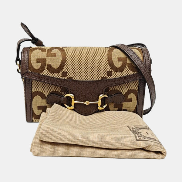 Horsebit 1955 Mini Monogram Canvas Beige