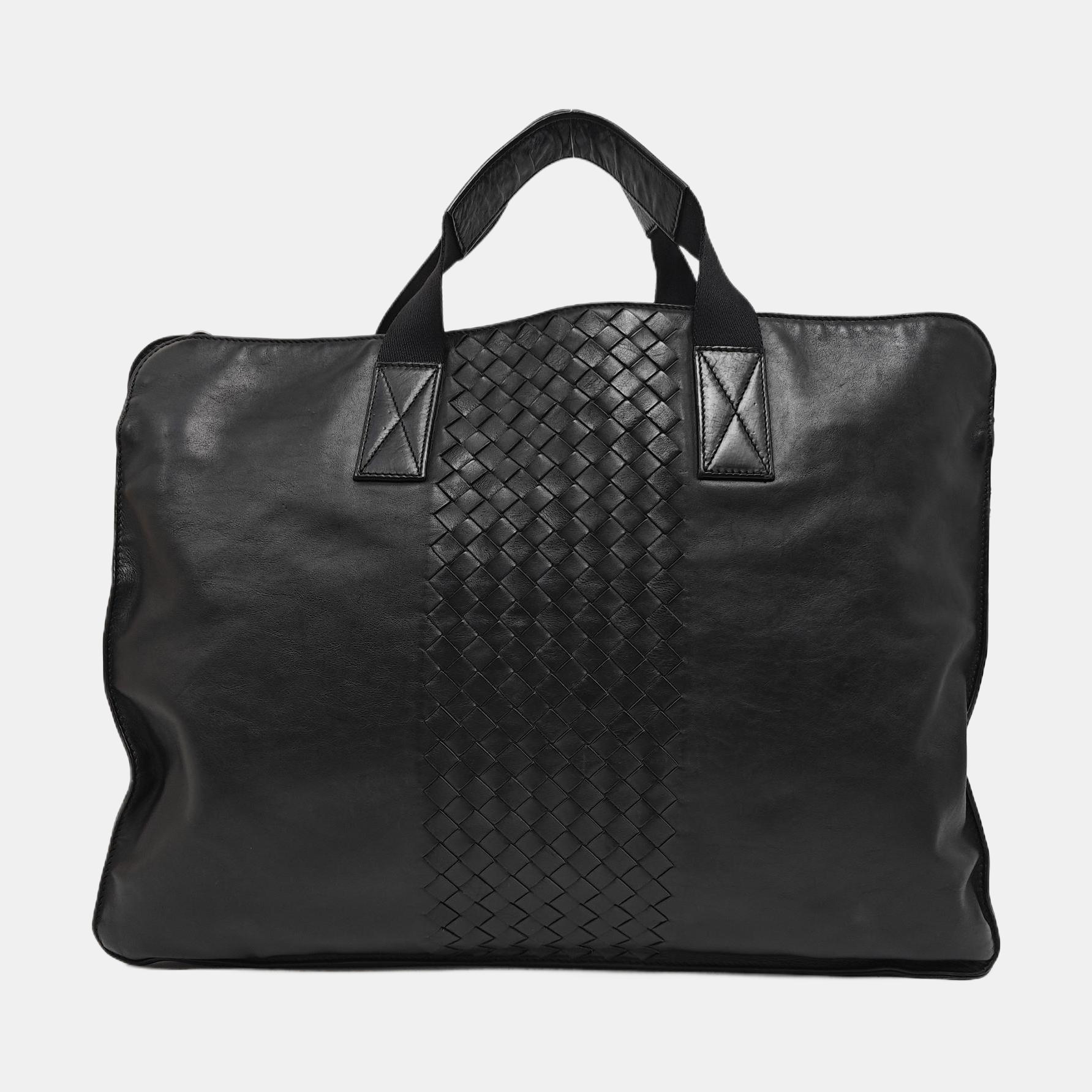 Calfskin Top Handle Bag Black