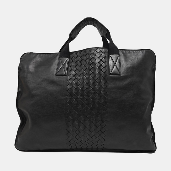 Calfskin Top Handle Bag Black