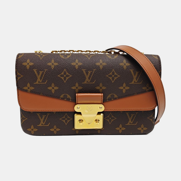 MARCEAU Monogram Coated Canvas Brown