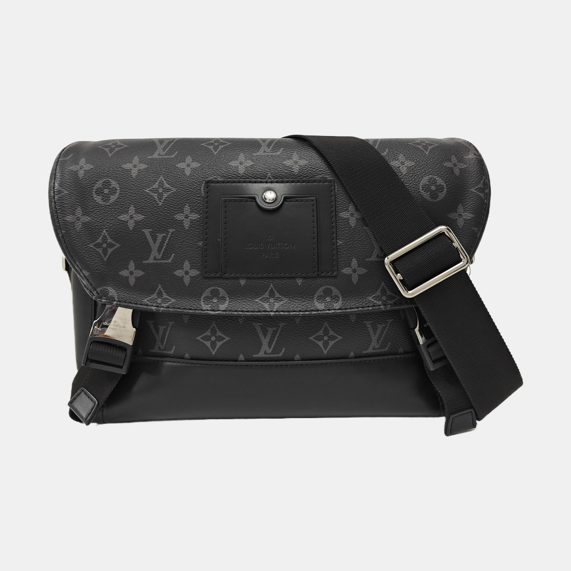 VOYAGER PM Monogram Coated Canvas Black
