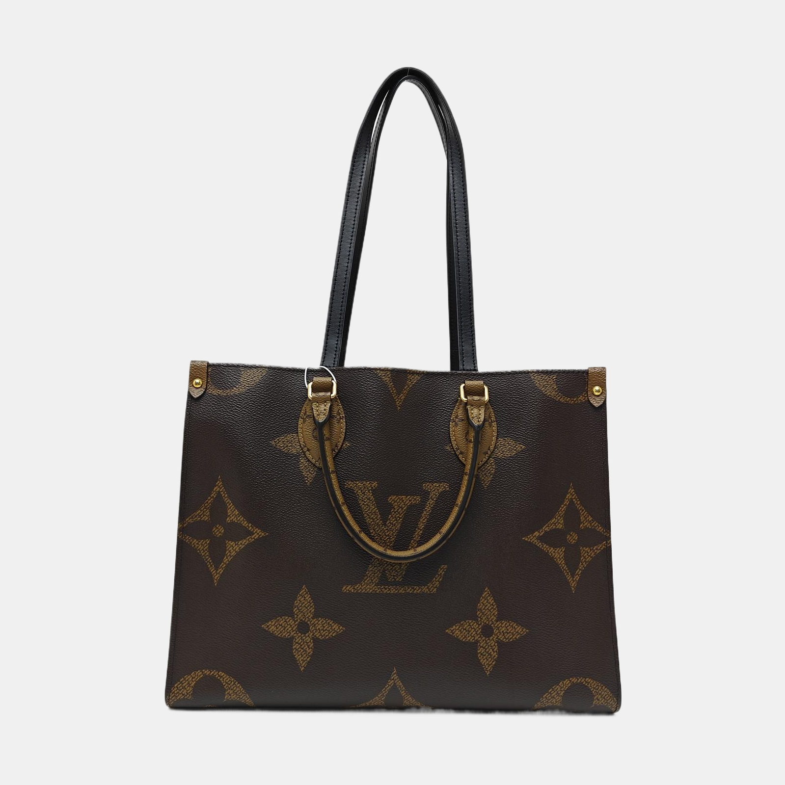 ONTHEGO MM Monogram Coated Canvas Brown