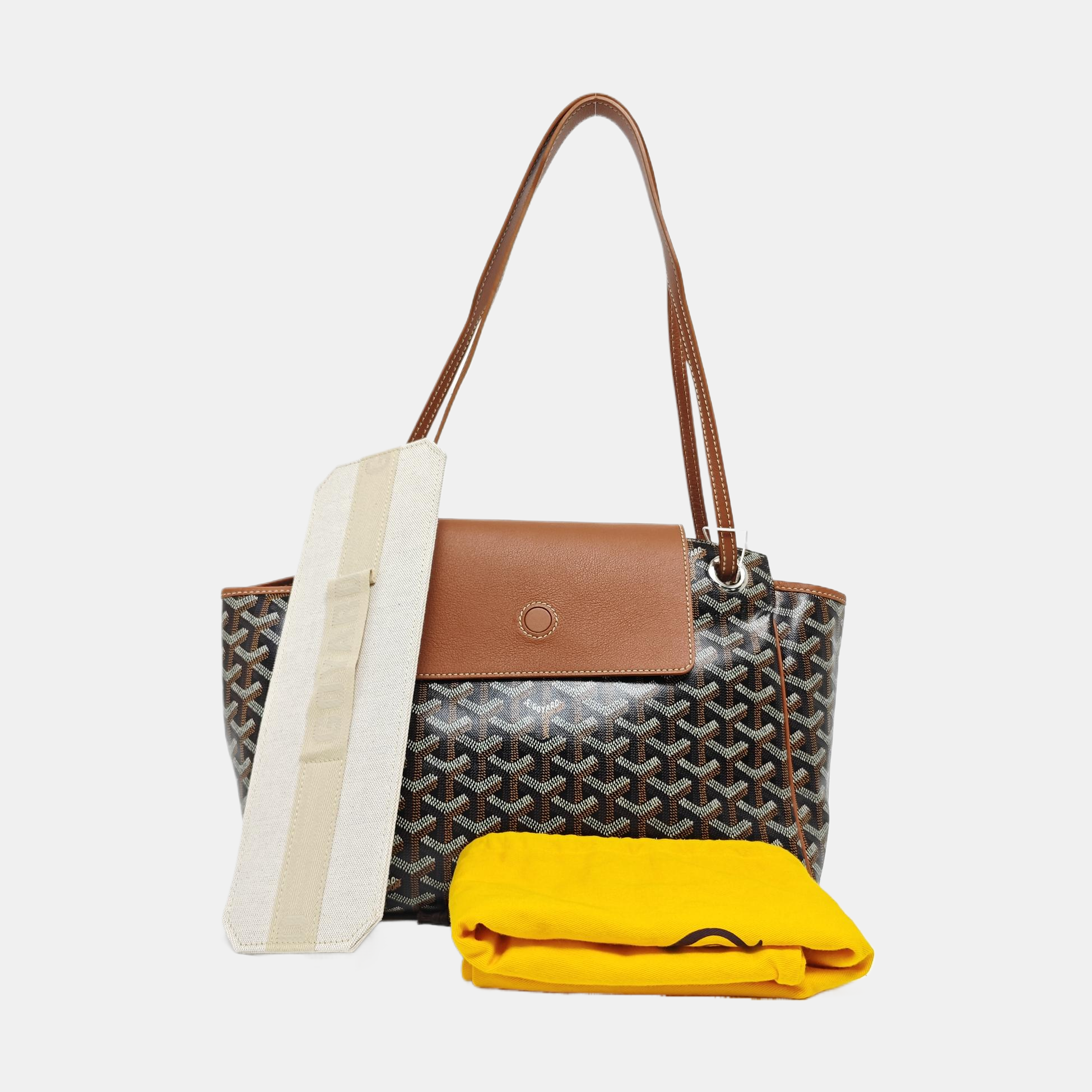 Rouette PM Coated Canvas Brown