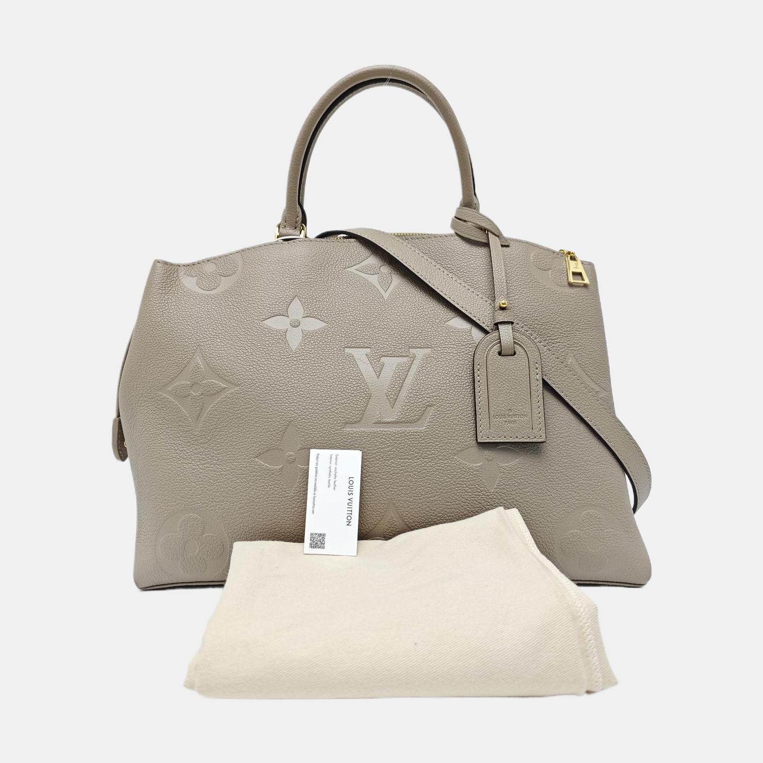 PALAIS GM Monogram Calfskin Gray