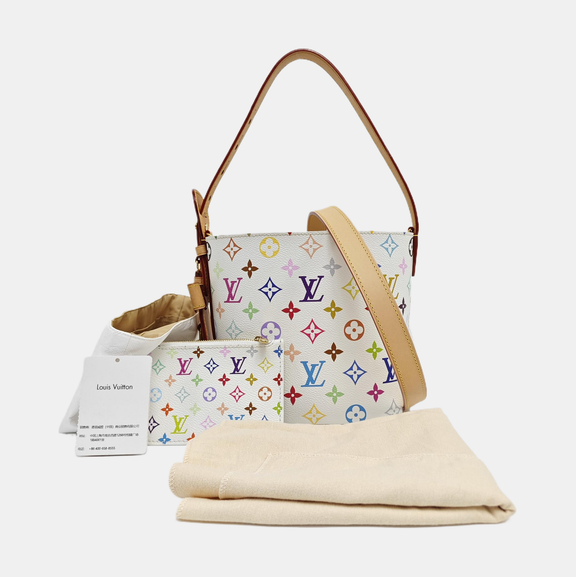 LV × TM ALL IN BB Monogram Coated Canvas White