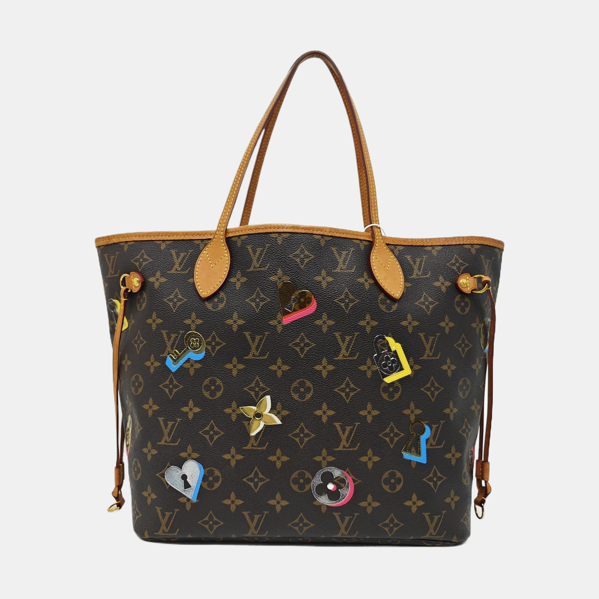 NEVERFULL MM Monogram Coated Canvas Brown