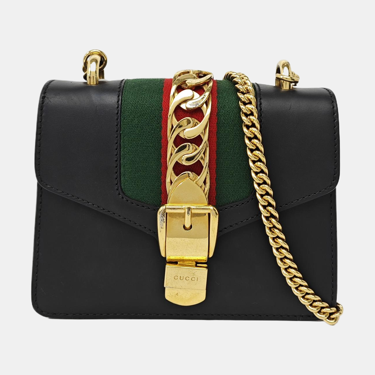 Sylvie Mini Calfskin Black