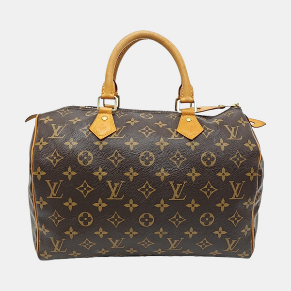 SPEEDY 30 Monogram Coated Canvas Brown
