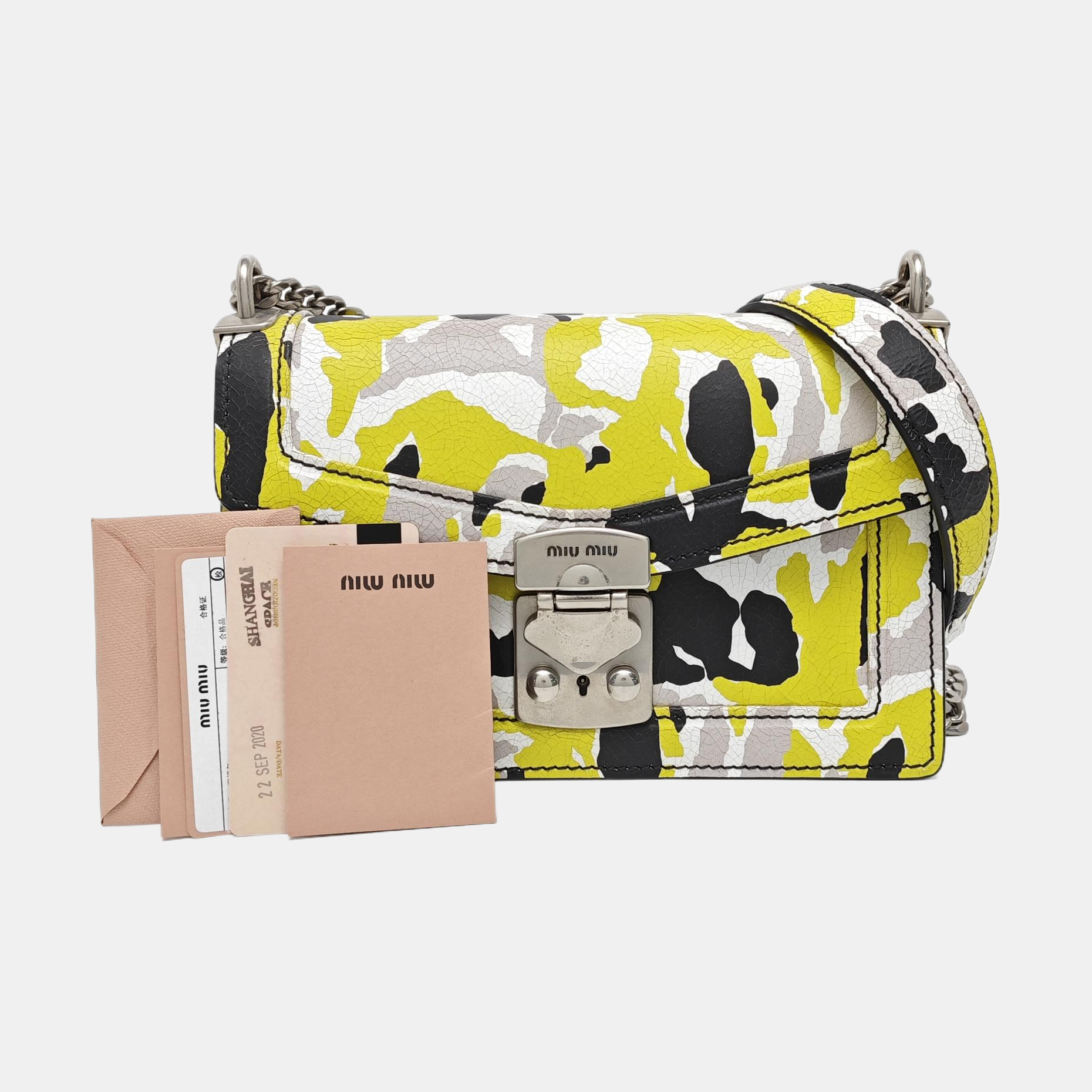 Calfskin Shoulder Bag Multicolor