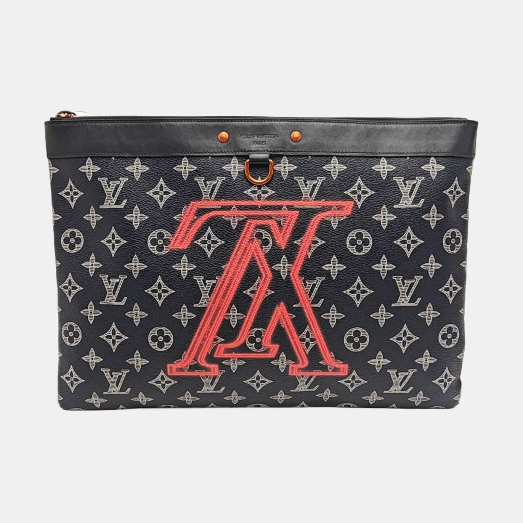 APOLLO GM Monogram Coated Canvas Blue