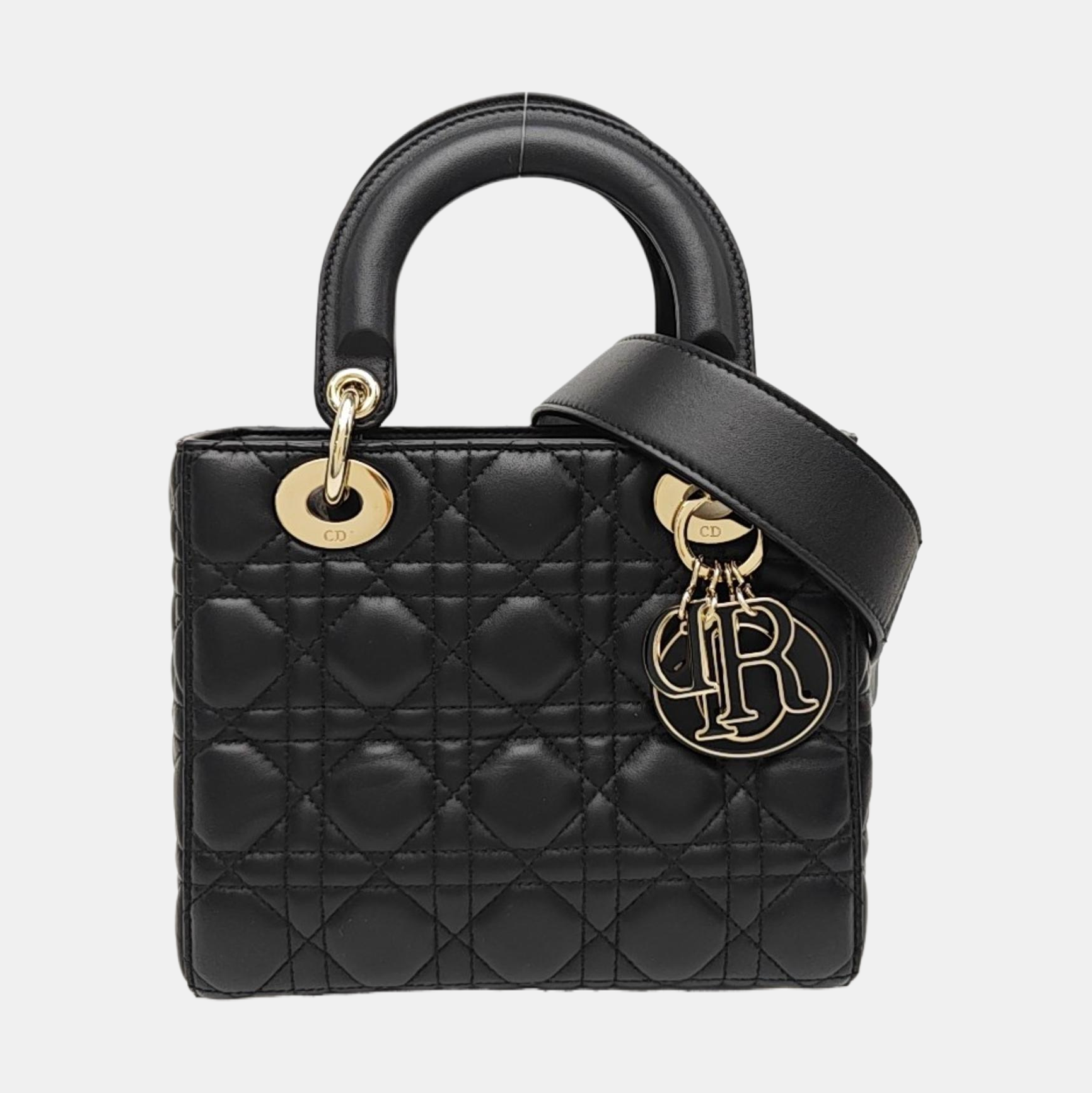 Lady Dior Small Cannage Lambskin Black