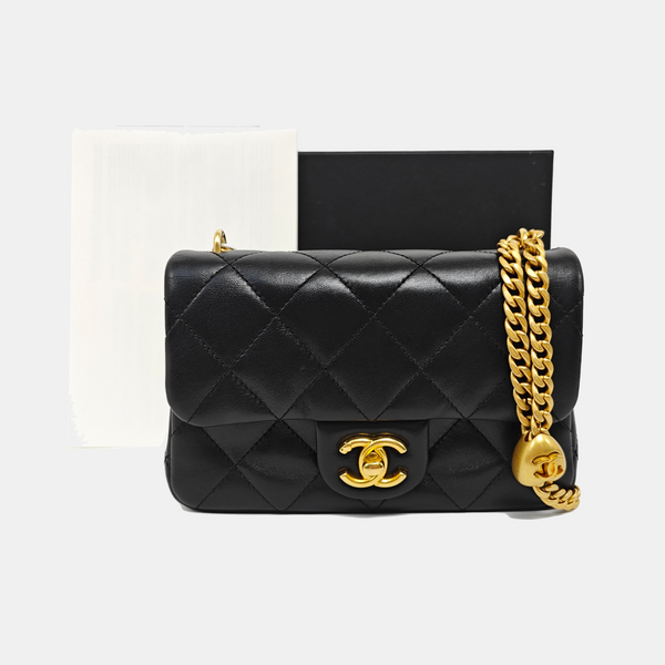 CLASSIC FLAP Mini Quilted Lambskin Black