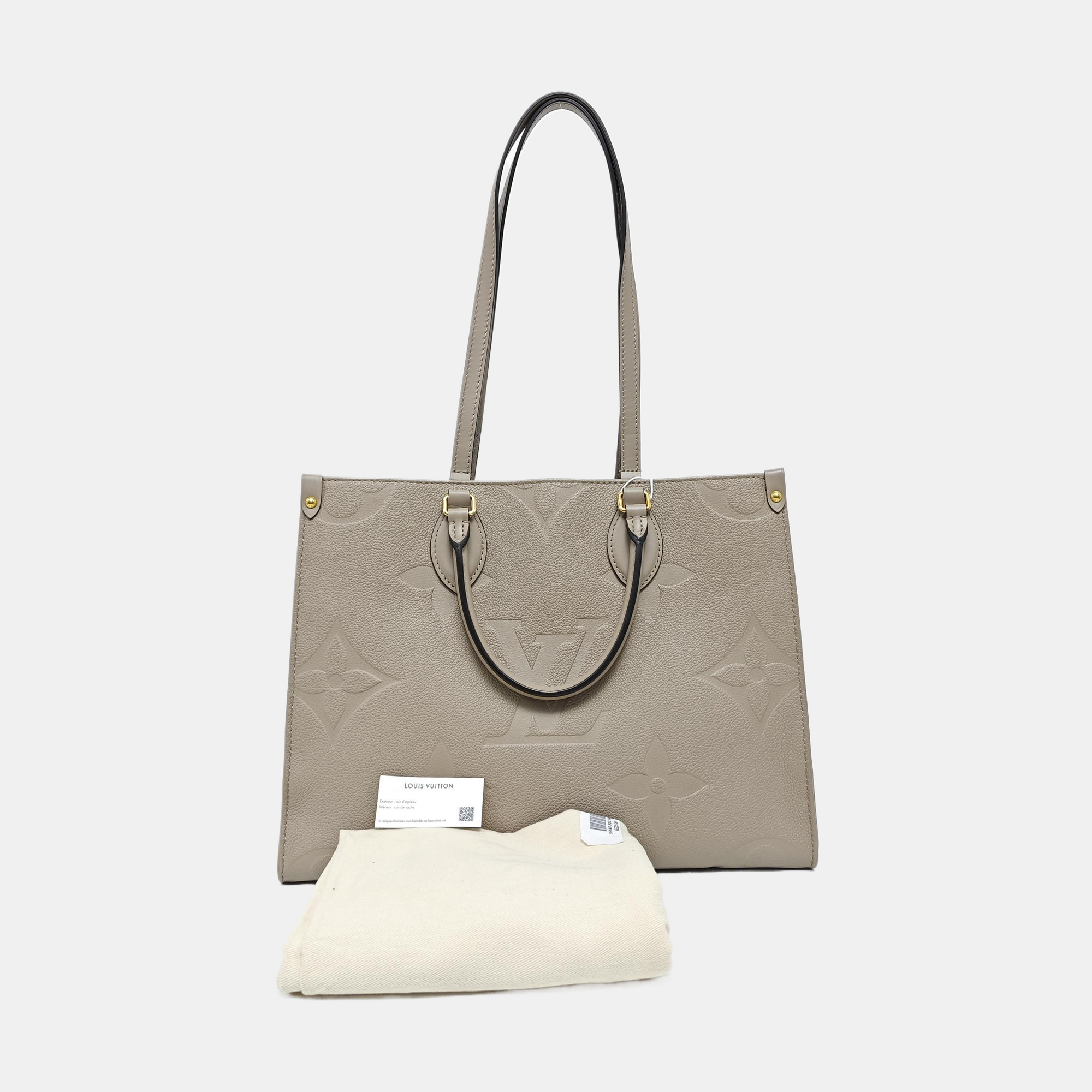ONTHEGO MM Monogram Calfskin Gray