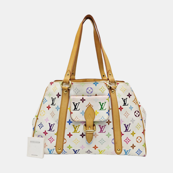 LV × TM AURELIA Monogram Coated Canvas White