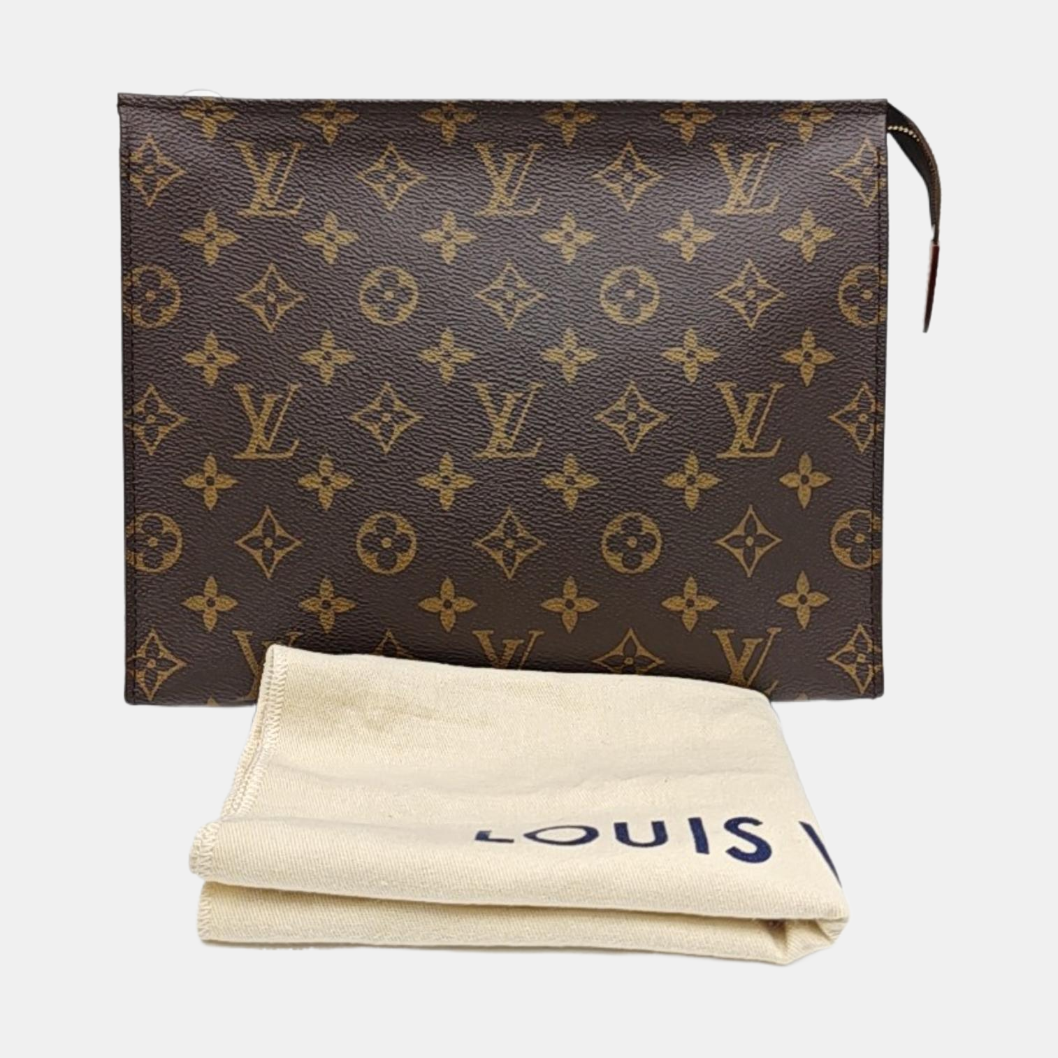 TOILET POCKET 26 Monogram Coated Canvas Brown
