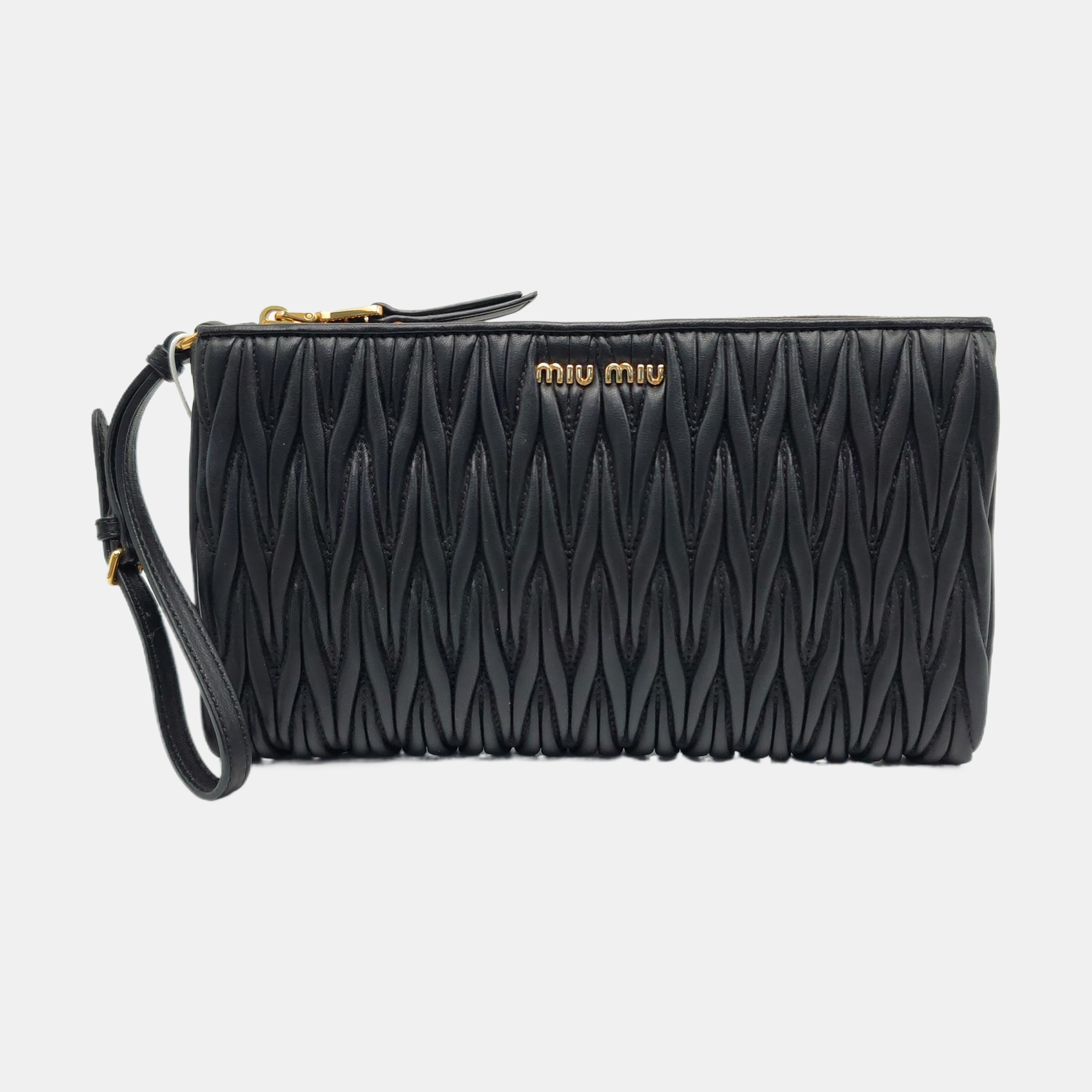 Matelassé Quilted Lambskin Black