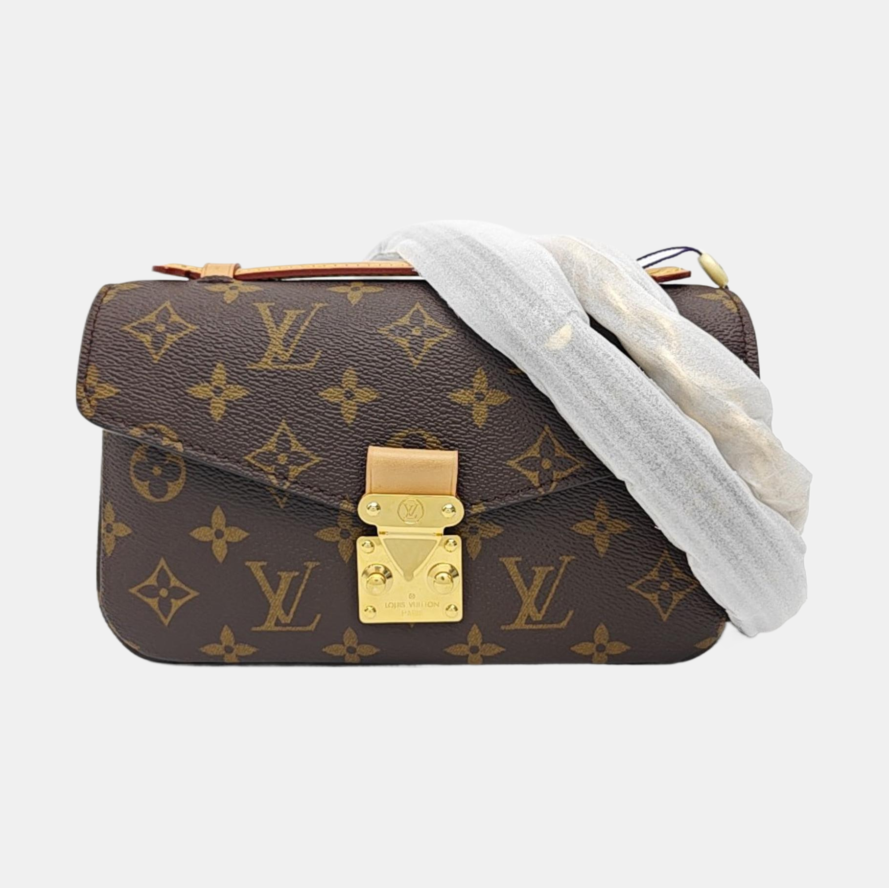 MÉTIS EAST WEST Monogram Coated Canvas Brown