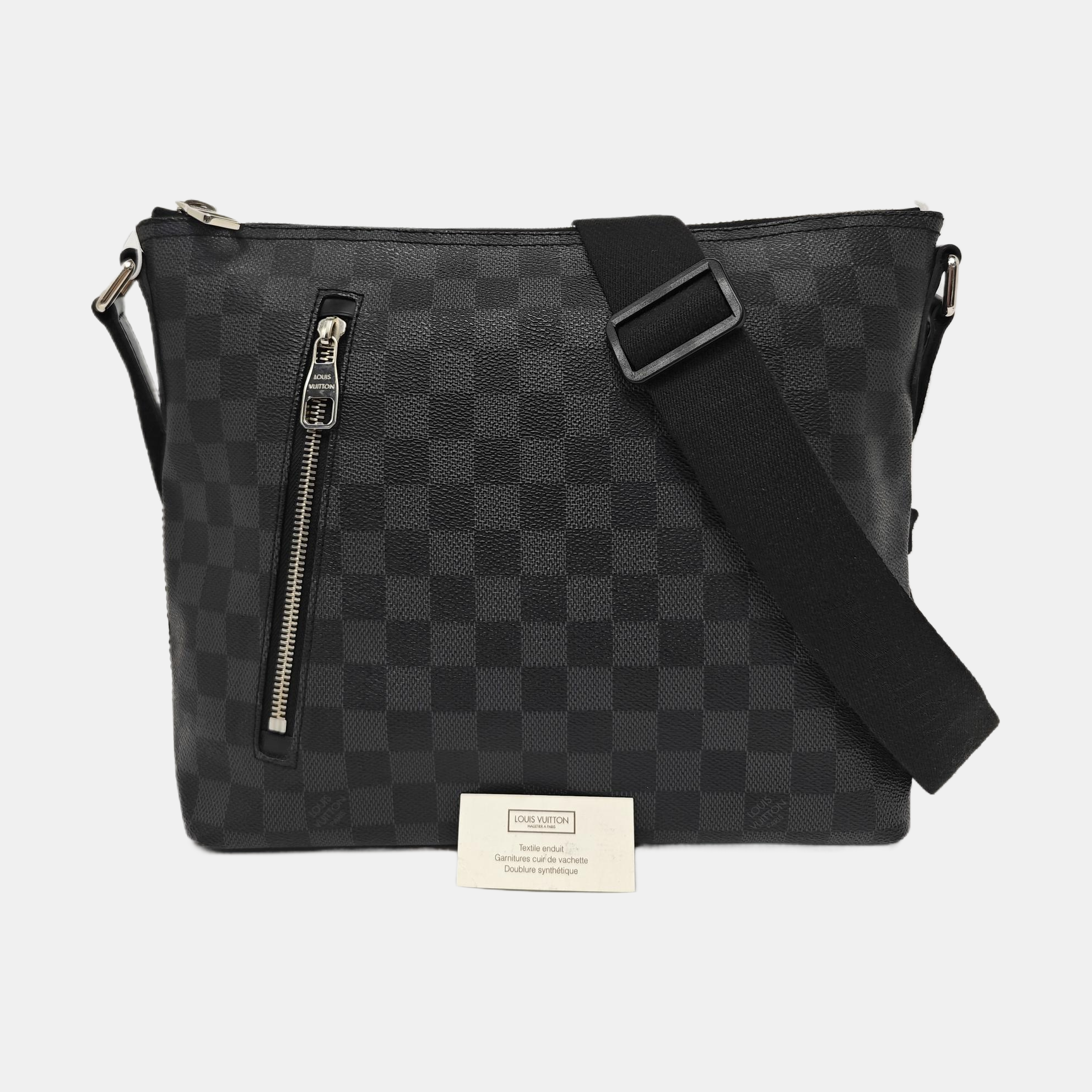 MICK PM Damier Graphite Coated Canvas Black